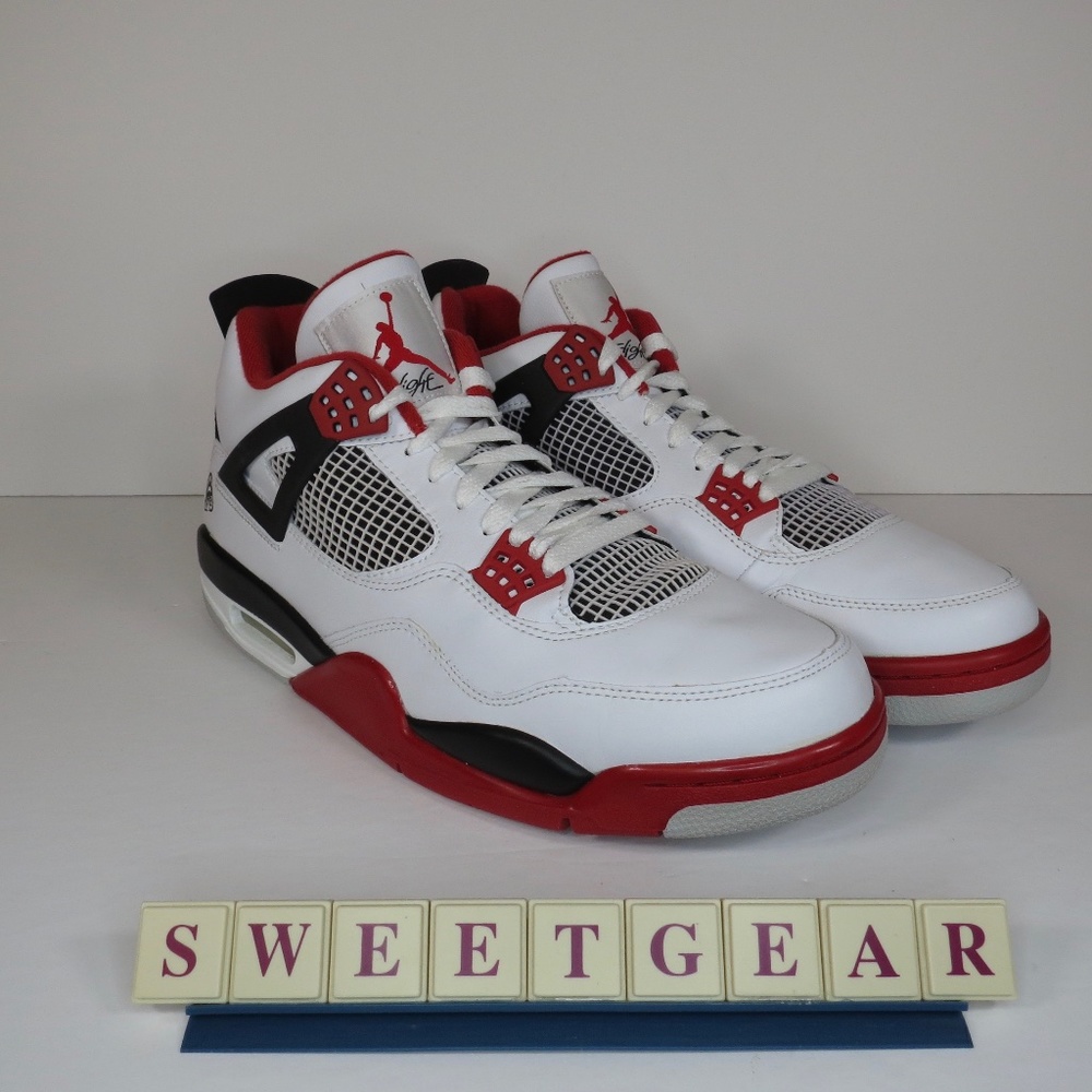 JORDAN 4 RETRO FIRE RED 'MARS BLACKMON' - Picture 4 of 16